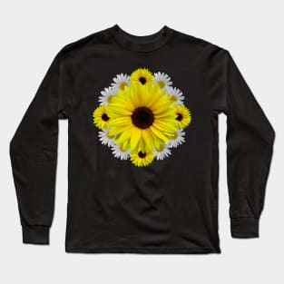 Sunflowers, daisies, flower, floral, sunflower Long Sleeve T-Shirt